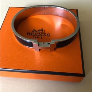 Hermes H clic Black bracelet